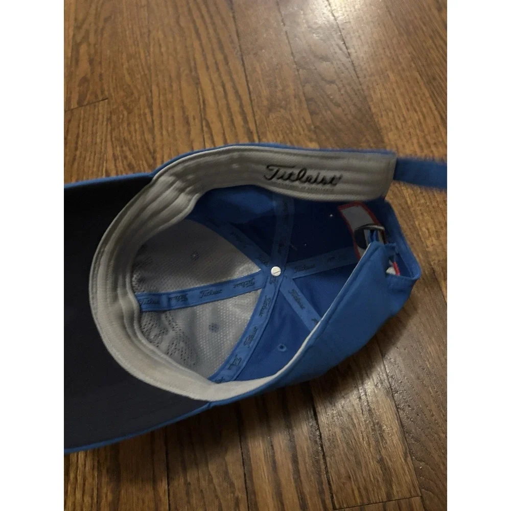 Titleist Pro V1 Footjoy Hat FJ Embroidered Floppy Adjustable Blue Golf Cap